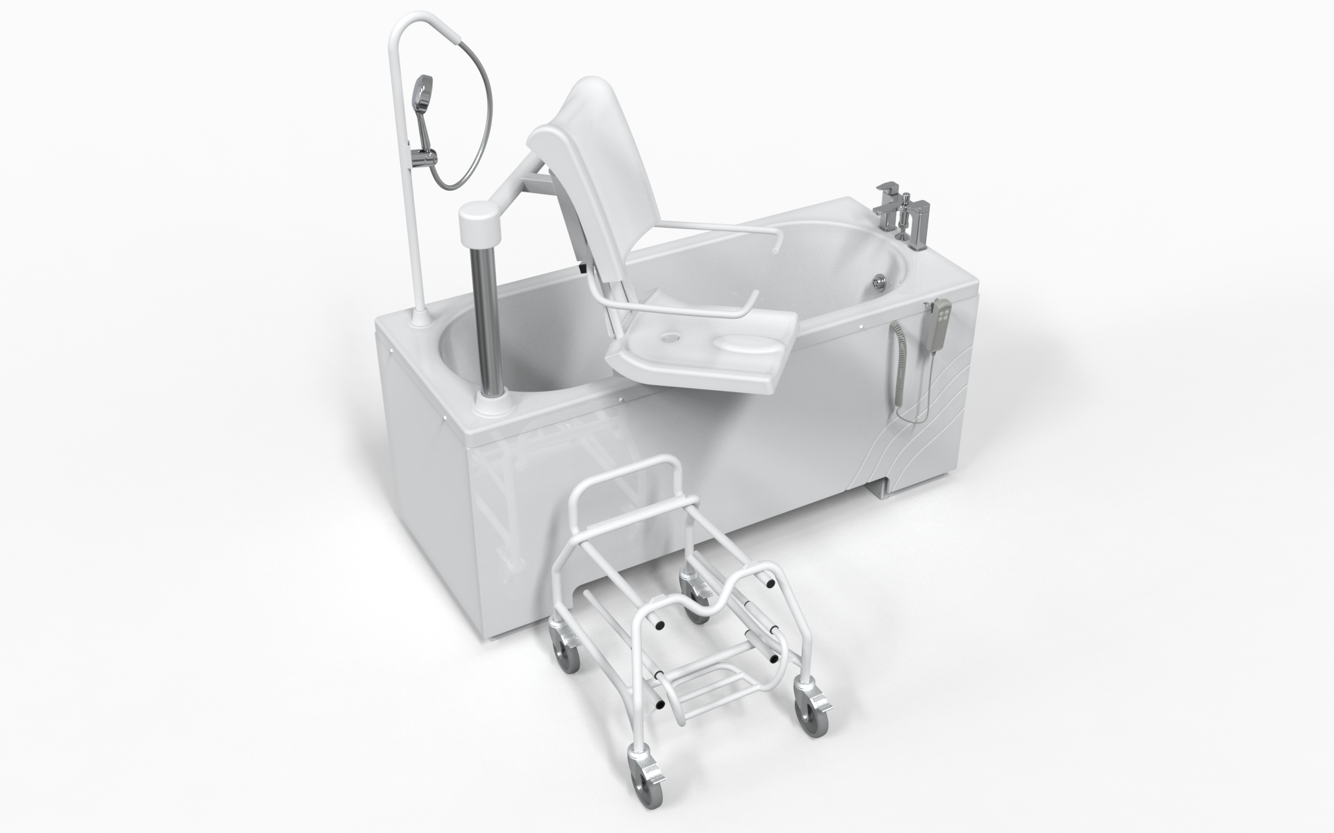 The Detachable Seat and Transporter System Protec Baths